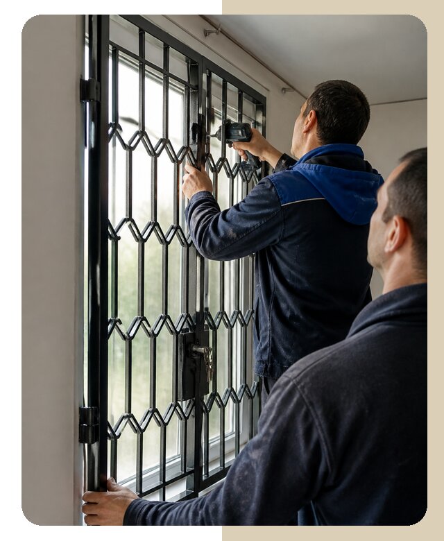 Установка распашных решеток в Пскове цена от 6598 р. | ДвериЛегко-Пск