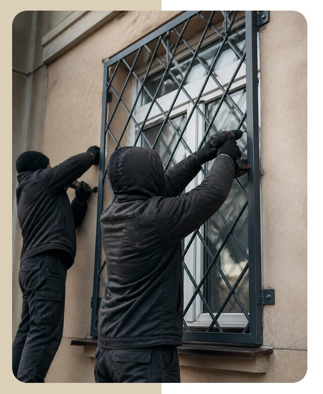 Установка антивандальных решеток на окна в Пскове